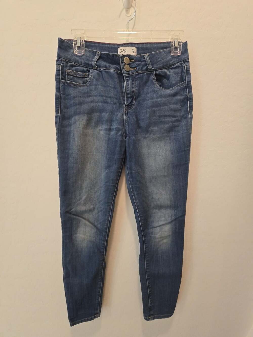 Cello Skinny Jeans Size 7/28 Blue Stretch Denim